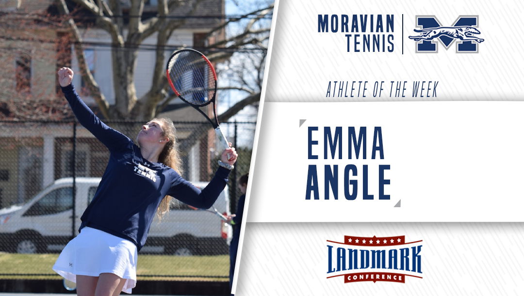 Emma Angle honored as Landmark Conference Women's Tennis Athlete of the Week.
