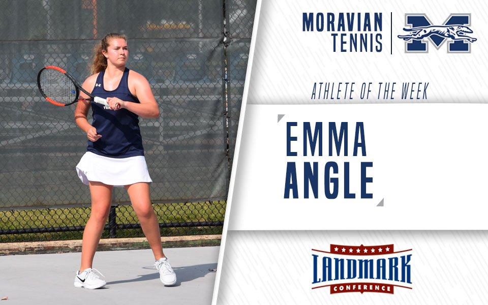Emma Angle honored as Landmark Conference Women's Tennis Athlete of the Week