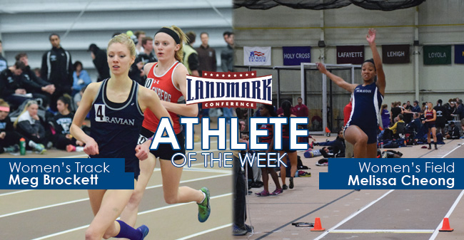 Brockett & Cheong Honored as Landmark Conference Women's Track & Field Athletes of the Week