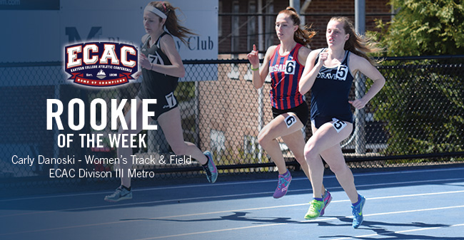 Danoski Honored as ECAC Division III Metro Women's Track & Field Rookie of the Week