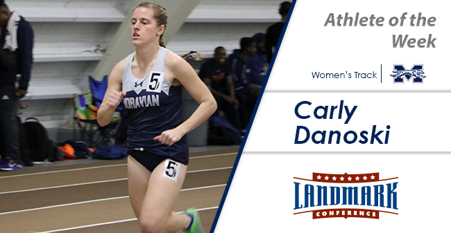 Carly Danoski '20 honored as the Landmark Conference Women's Track Athlete of the Week.
