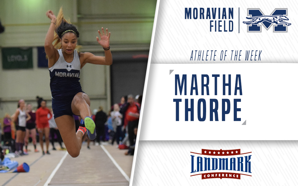 Martha Thorpe honored as Landmark Conference Women's Field Athlete of the Week