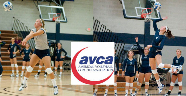 Krasley & Savite Named to AVCA Mid-Atlantic All-Region Team