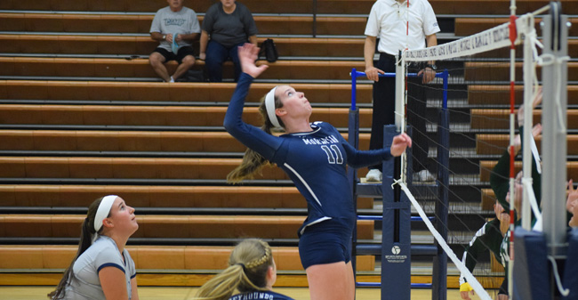 Moravian Volleyball Captures Two Wins at Bryn Mawr Tri-Match
