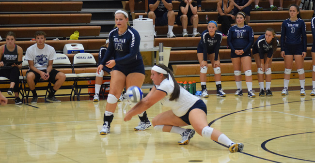 Volleyball Sweeps a Pair of Matches on 2nd Day of Buttermaker Tournament