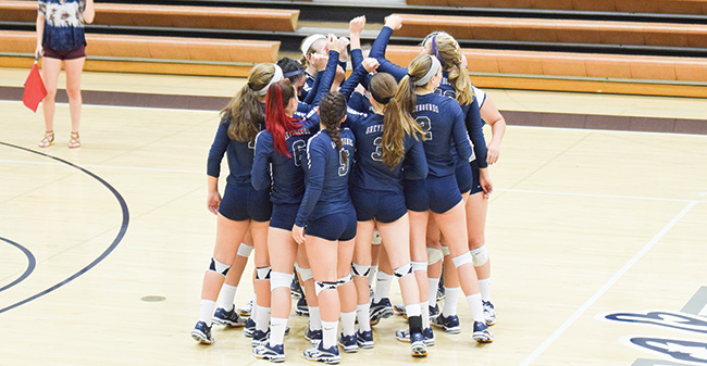 Volleyball Drops Pair of Matches in Tri-Match at Messiah