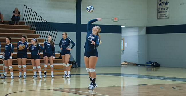 Volleyball Splits on Opening Day of Landmark Conference Action