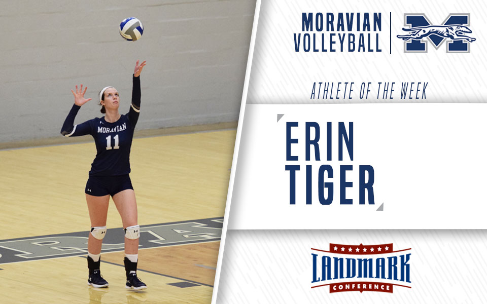 Erin Tiger named Landmark Conference Women's Volleyball Athlete of the Week