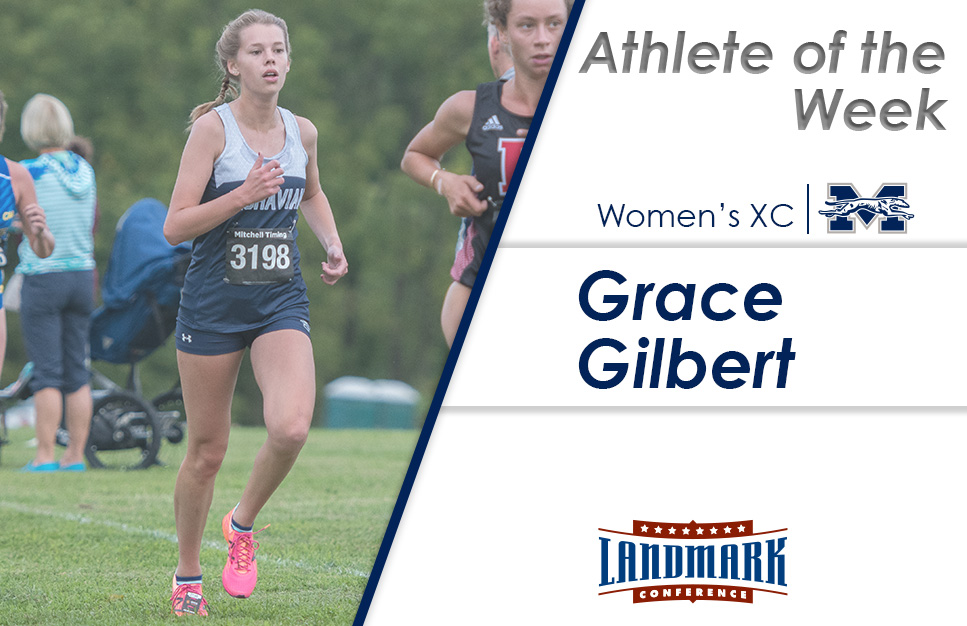 Grace Gilbert '21 honored at the Landmark Conference Women's Cross Country Athlete of the Week.