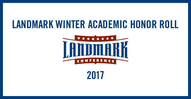 35 Greyhounds Named to 2017 Landmark Conference Winter Academic Honor Roll