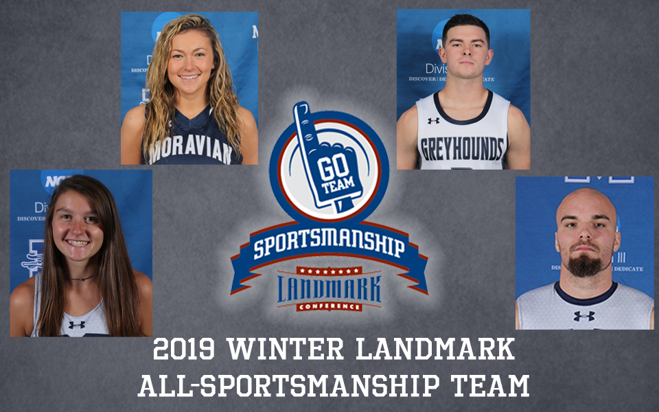 Will Brazukas, Karlie Brogan, Scott Goodwin and Marlee Hornbaker named to Landmark Conference Winter All-Sportsmanship Team.