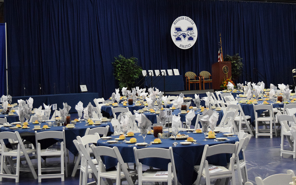 Johnston Hall set for the annual Hall of Fame Induction Ceremony and Robert Martin Herbstman Award Presentation.