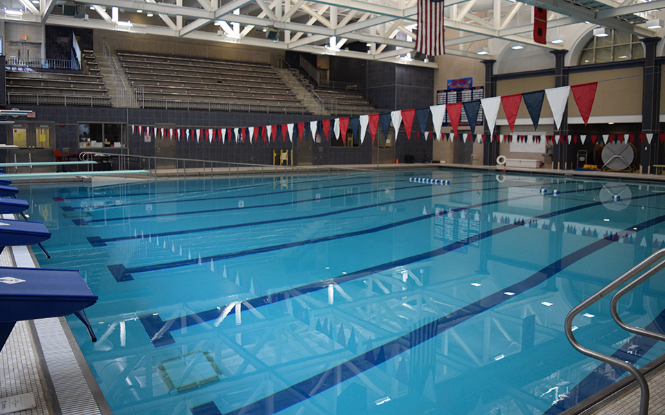 The pool at Liberty High School where the Greyhounds' new men's and women's swimming teams will practice and compete beginning in the 2021-22 academic year.