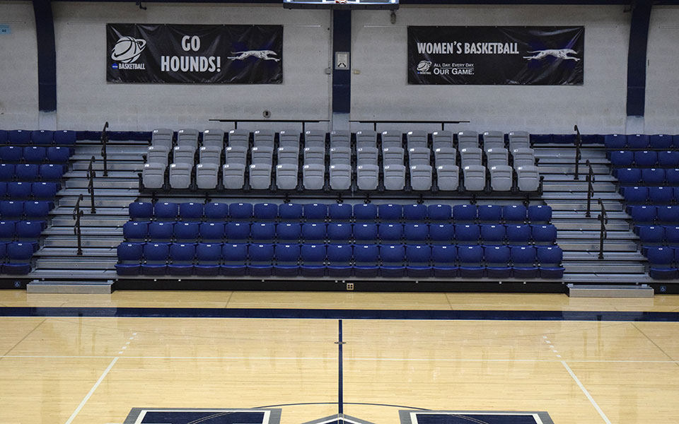 The new VIP seating section in Johnston Hall.
