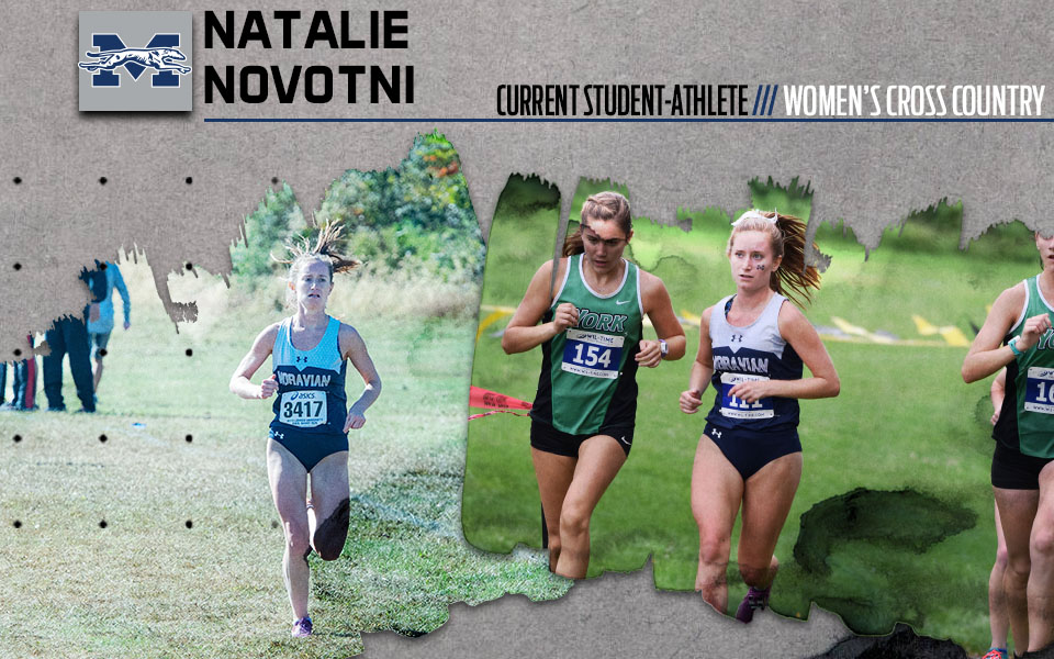 Current student-athlete Natalie Novotni running cross country and part of the Get to Know series.