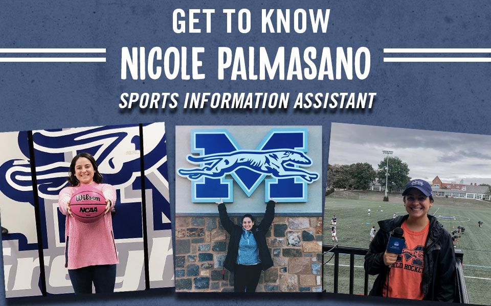 Sports Information Assistant Nicole Palmasano and pictures around campus.