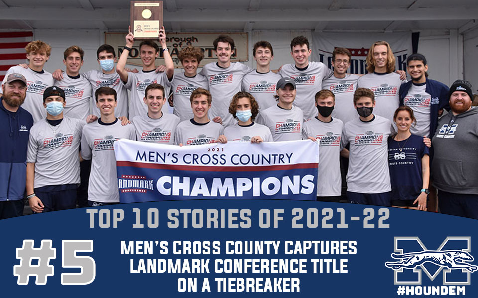 2021 men's cross country championship photo for top 10 stories graphic