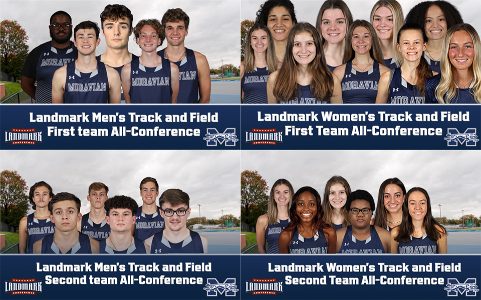 Head shots of all 24 Landmark All-Conference track & field honorees