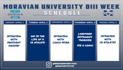 Moravian Participating in 13th Annual NCAA D3Week from April 1-7