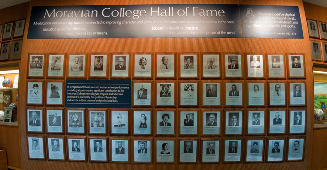 Moravian College Hall of Fame Display