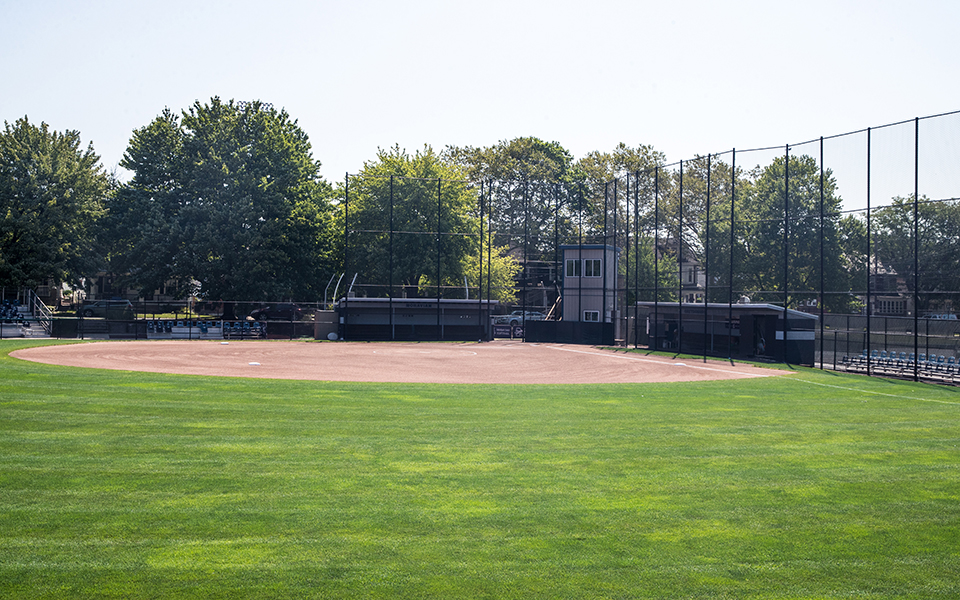 Blue & Grey Softball Field. Photo by Cosmic Fox Media / Matthew Levine '11