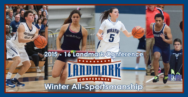 Four Greyhounds Named to Landmark Conference Winter All-Sportsmanship Team