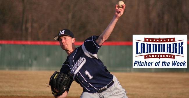 Chris Lansberry Landmark Conference Pitcher of the Week