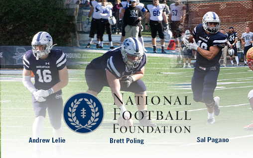 Andrew Lelie, Sal Pagano and Brett Poling selected to National Football Foundation Hampshire Honor Society