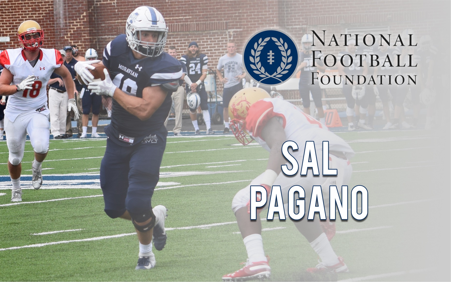 Sal Pagano named semifinalist for National Football Foundation's William V. Campbell Trophy.