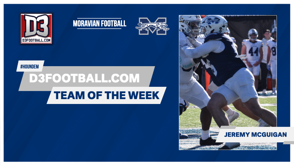 Jeremy McGuigan for D3football.com Team of the Week