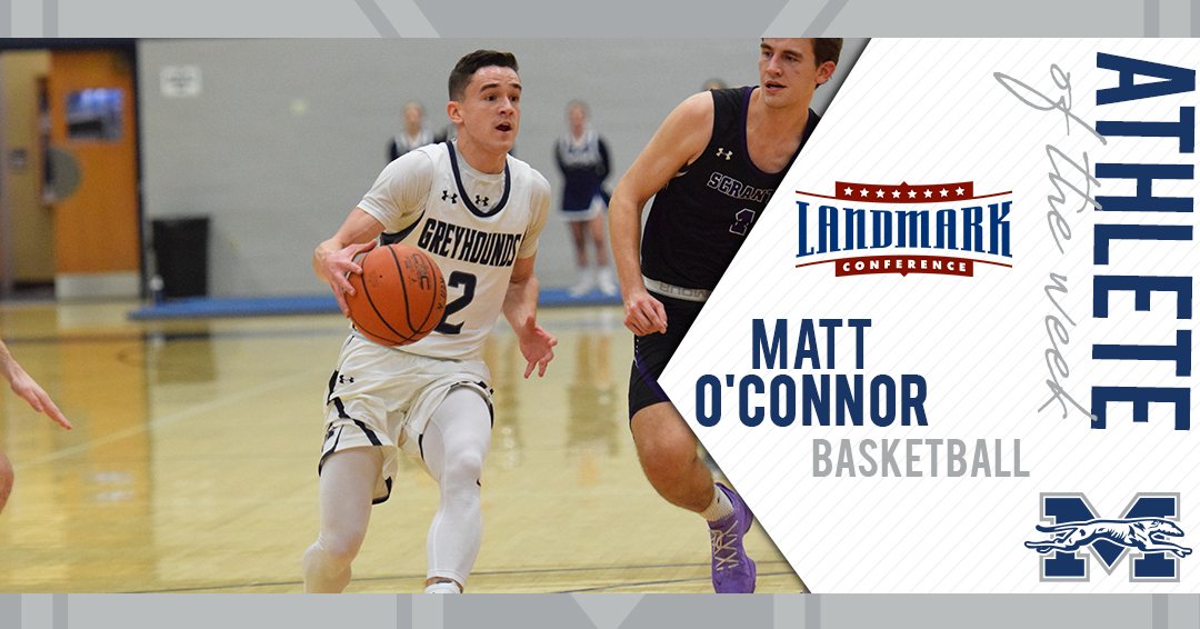 Senior Matt O'Connor named Landmark Conference Men's Basketball Athlete of the Week.