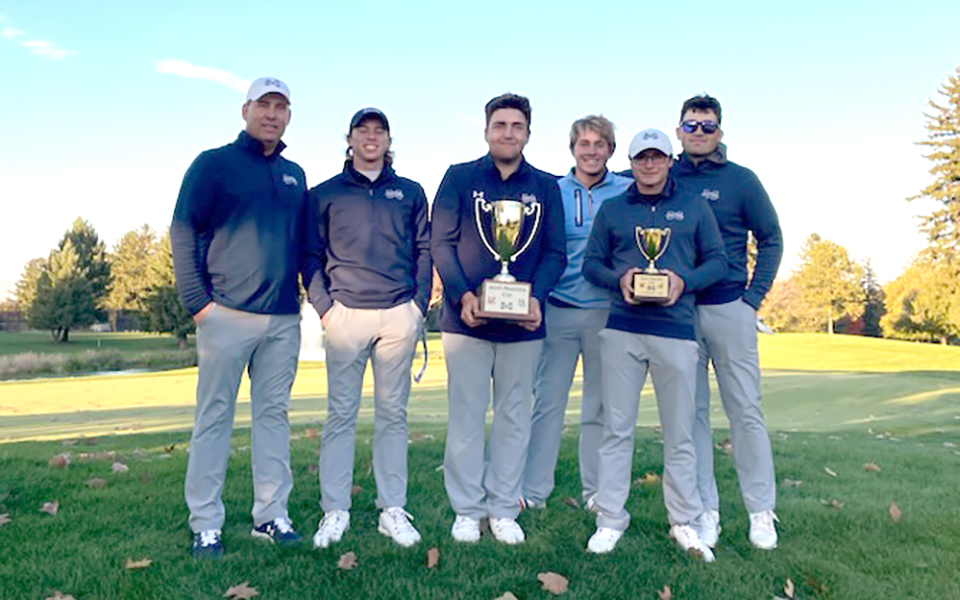 The Greyhounds after winning their seventh straight John Makuvek Cup title Thursday at Brookside Country Club.