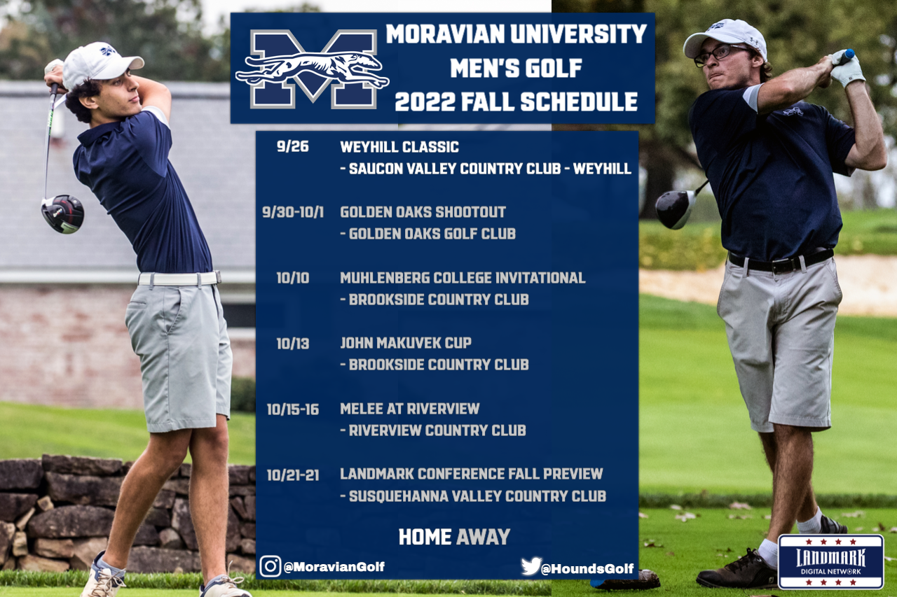TJ Bohl and Andrew Hozza with 2022 fall golf schedule