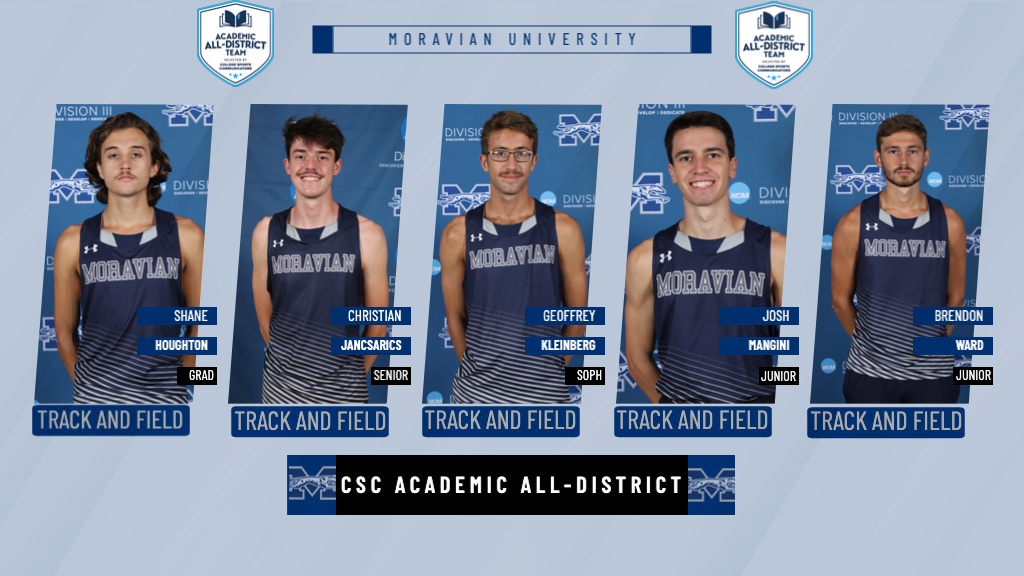 head shots of men's track & field and cross country for CSC all-academic