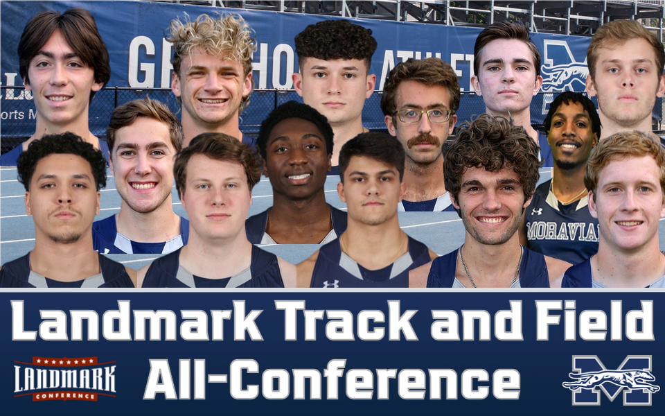 Head shots of men's indoor track & field All-Conference honorees