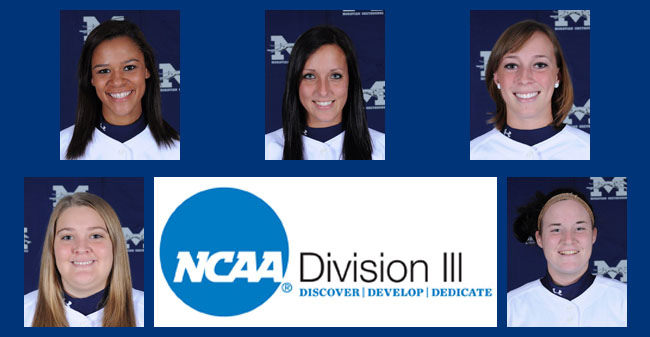 Five Softball Players are Ranked in the Latest NCAA DIII Statistics