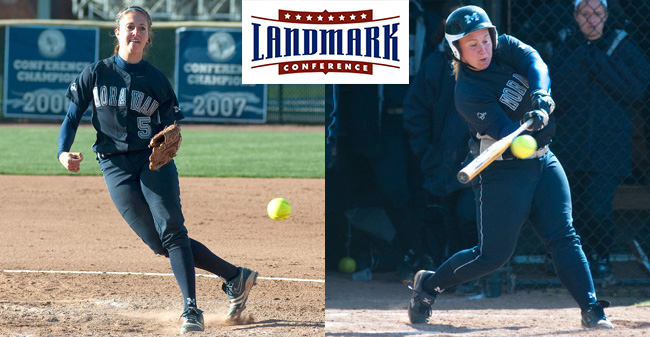 Fegely & Mohr Named Landmark Pitcher & Player of the Week