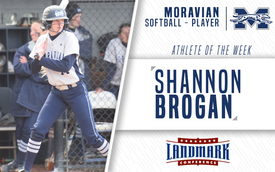 Shannon Brogan selected as Landmark Conference Softball Player of the Week.