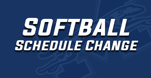 Softball schedule change.