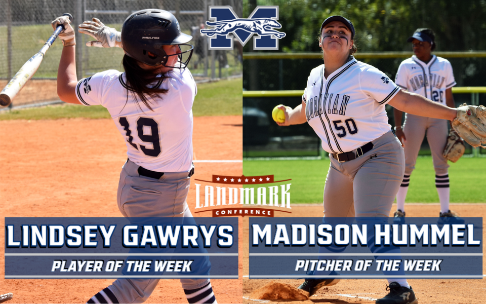 Freshman Lindsey Gawrys and junior Madison Hummel both received weekly honors from the Landmark Conference as this week's Athletes of the Week.