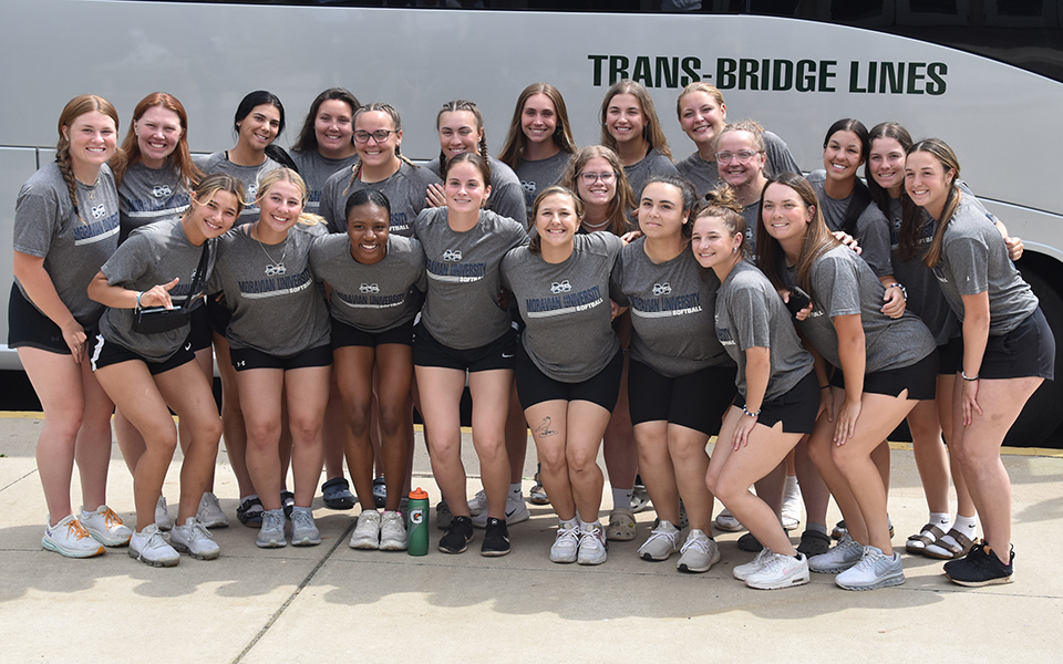 The Greyhounds get set for their first road trip to the Boston area and the NCAA Division III Medford (Mass.) Regional at Tufts University on May 16 in front of Johnston Hall.