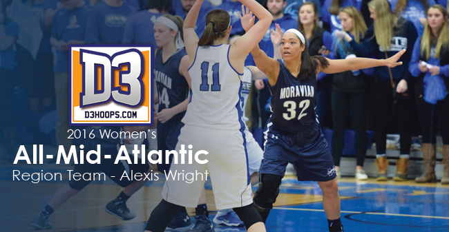 Wright Selected to D3hoops.com All-Mid-Atlantic Region Second Team