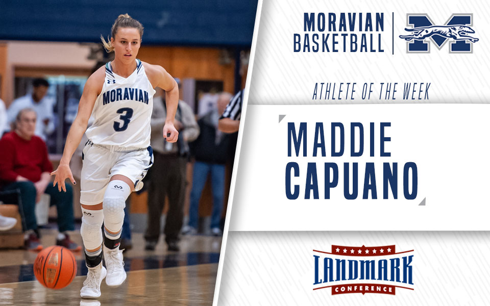 Junior Maddie Capuano Honored as Landmark Conference Women's Basketball Athlete of the Week.