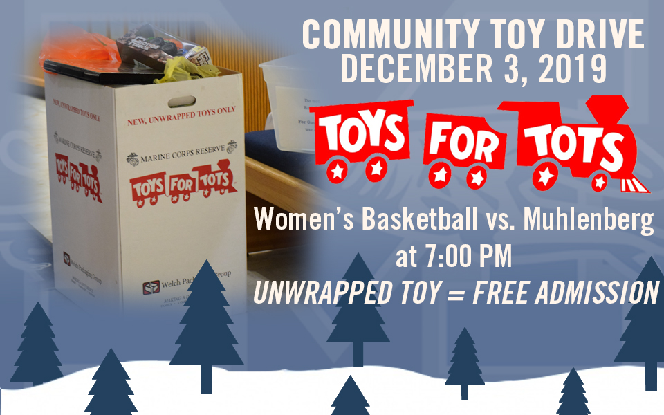 Toys for Tots drive on December 3 in Johnston Hall at 7:00 p.m.