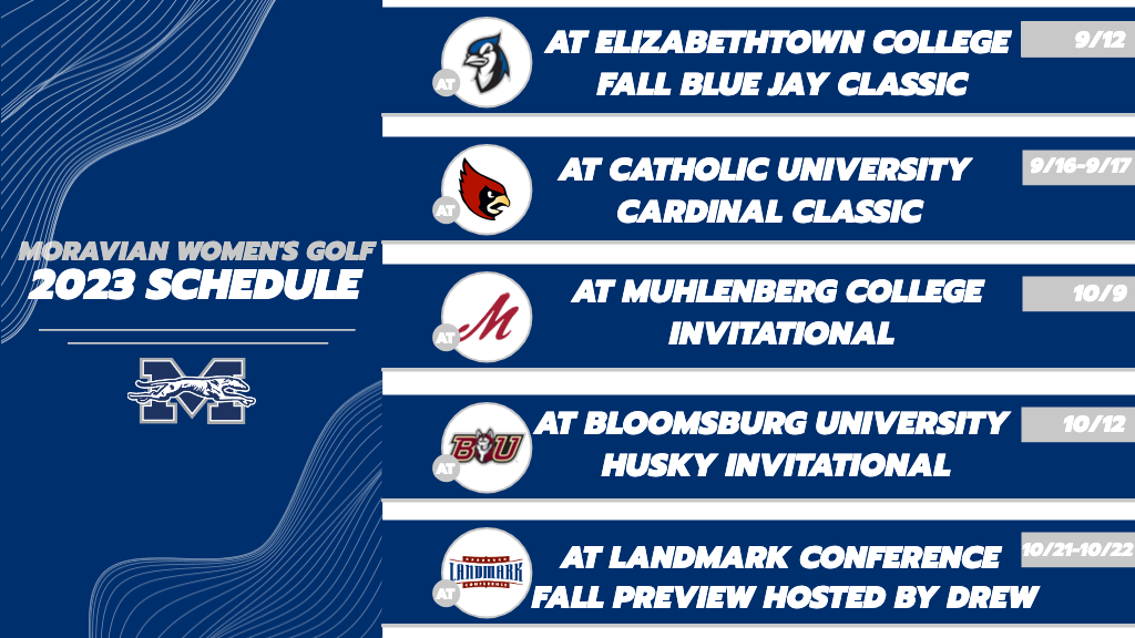 2023 fall golf schedule graphic