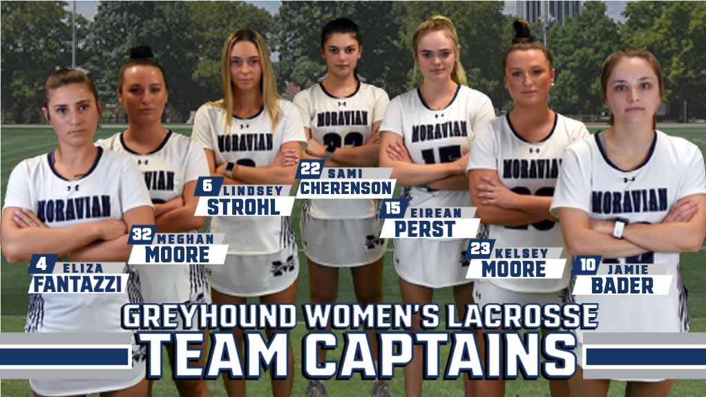 Moravian's team captains for 2022 women's lacrosse.