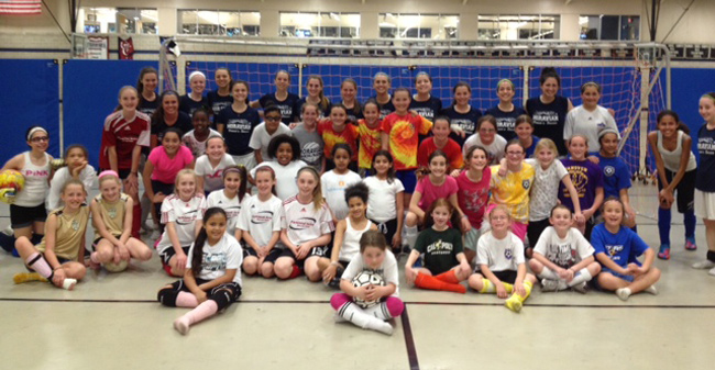 Women's Soccer Hosts 40 for Kick it to Cancer Clinic
