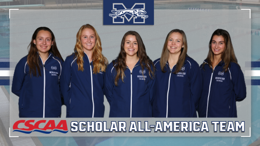 2021-22 Moravian women's swimming team earns CSCAA Scholar All-America Team honors
