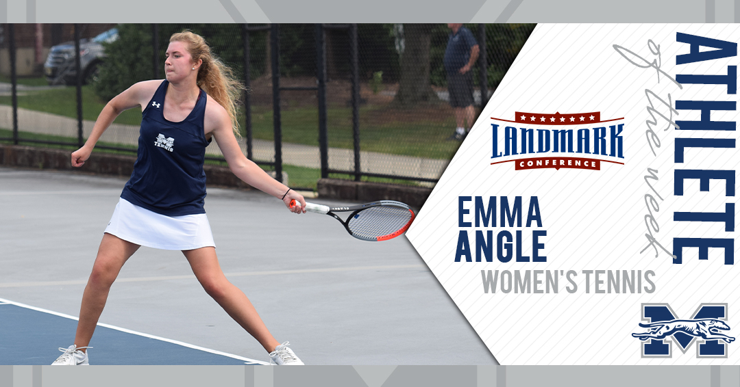 Emma Angle named Landmark Conference Women's Tennis Athlete of the Week.