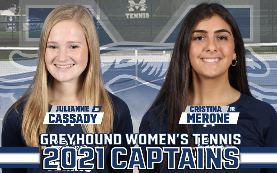 Juniors Julianne Cassady and Cristina Merone have been named the captains for the 2021-22 women's tennis season.
